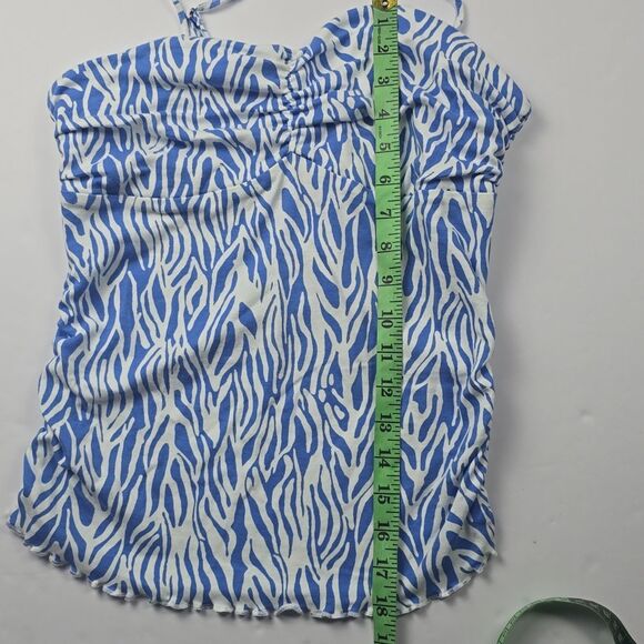 Diane Von Furstenberg DVF for Target Collab Women’s Sea Twig Blue Set Size S/M - Picture 7 of 15